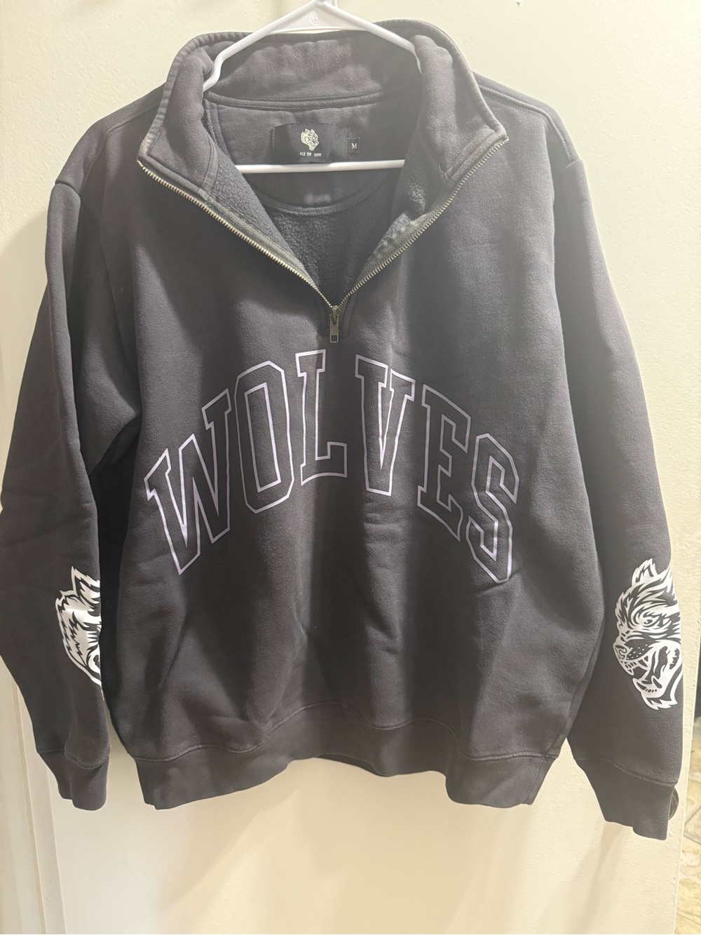 Darc Sport Black Half-Zip Wolves Pullover